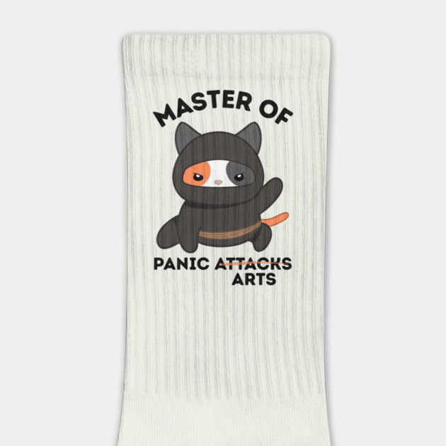 Master Of Panic Attacks Ninja Cat by The WYLD Tribe