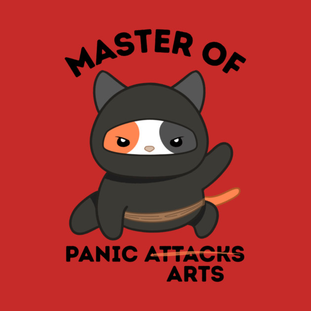 Master Of Panic Attacks Ninja Cat by The WYLD Tribe