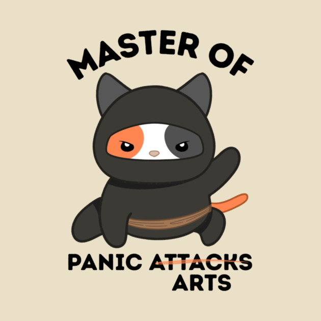 Master Of Panic Attacks Ninja Cat by The WYLD Tribe