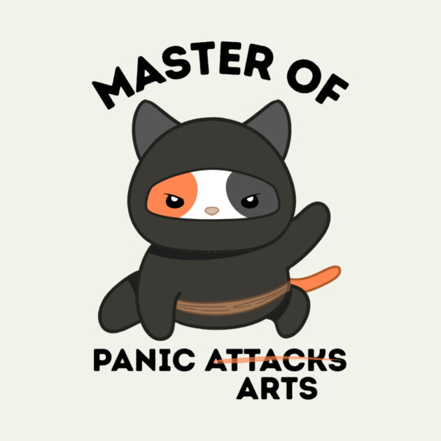 Master Of Panic Attacks Ninja Cat by The WYLD Tribe