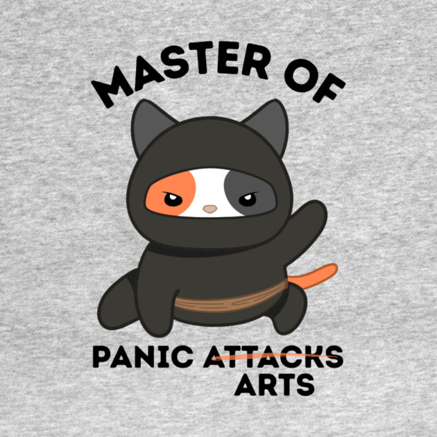 Master Of Panic Attacks Ninja Cat by The WYLD Tribe