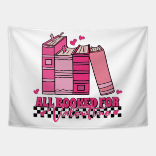 All Booked for Valentines Tapestry