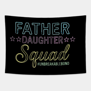 Father Daughter Squad Family Tapestry