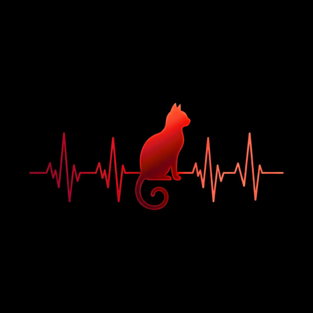 Heartbeat Cat Lovers by ArtistTee ⭐⭐⭐⭐⭐