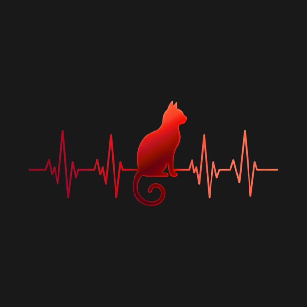 Heartbeat Cat Lovers by ArtistTee ⭐⭐⭐⭐⭐