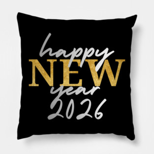 Happy New Years 2026 Pillow