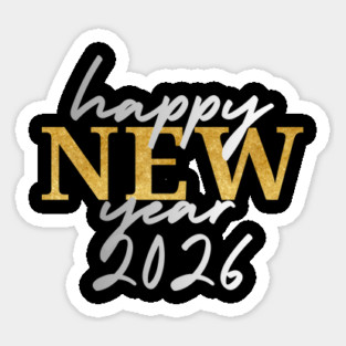 Happy New Years 2026 Sticker
