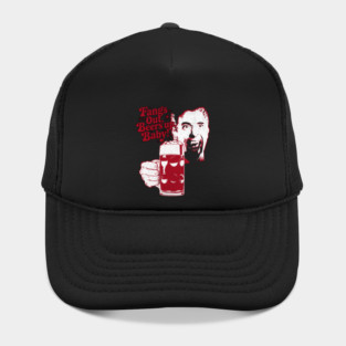 Fangs Out, Beers Up – Vintage Dracula Drinker Design Hat