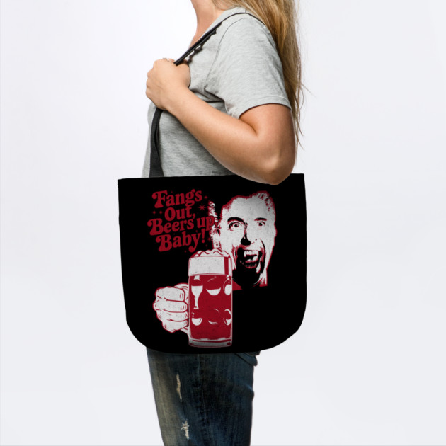 Fangs Out, Beers Up – Vintage Dracula Drinker Design by Joaddo