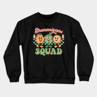 shenanigans squad Funny st patricks day 2025 Crewneck Sweatshirt