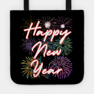 Fireworks and Festive Happy New Year Tote