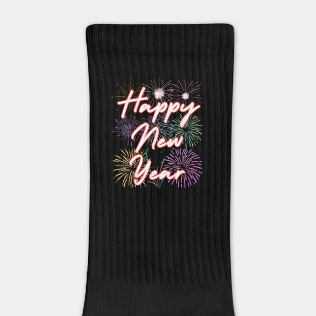 Fireworks and Festive Happy New Year by Creatifly Graphic Tees