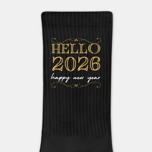 Hello 2026 - Happy New Year by Creatifly Graphic Tees