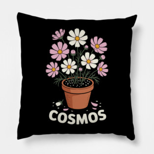 Cosmos Flower Pillow