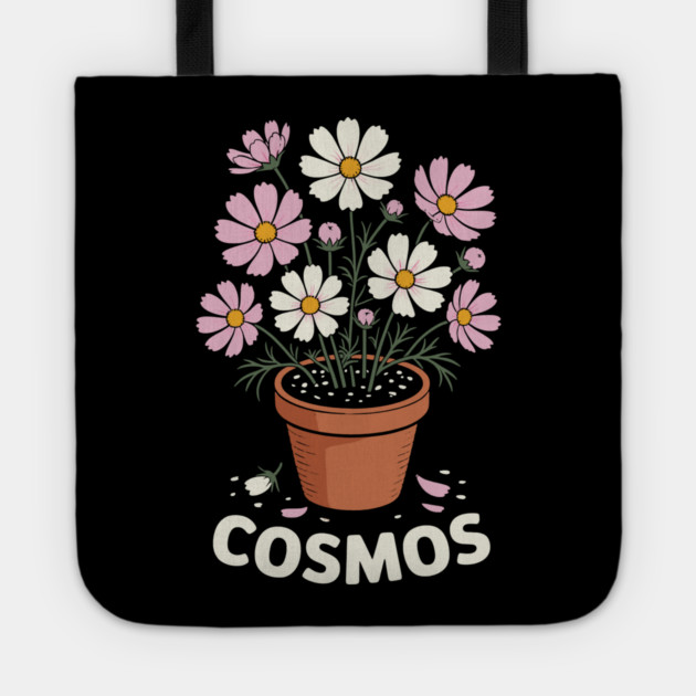 Cosmos Flower Tote by CreativeSage