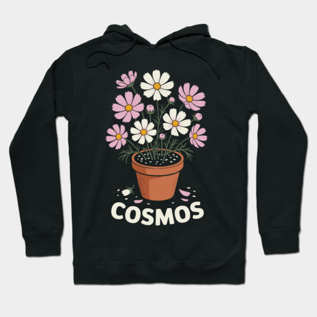 Cosmos Flower Hoodie by CreativeSage