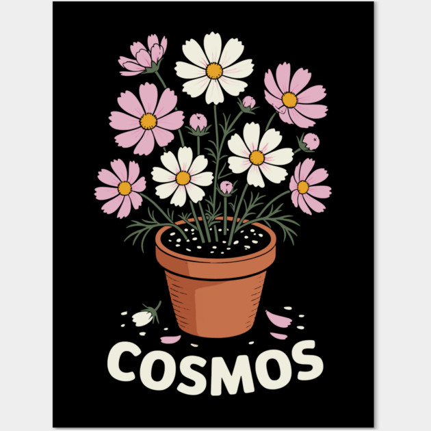 Cosmos Flower Wall Art by CreativeSage