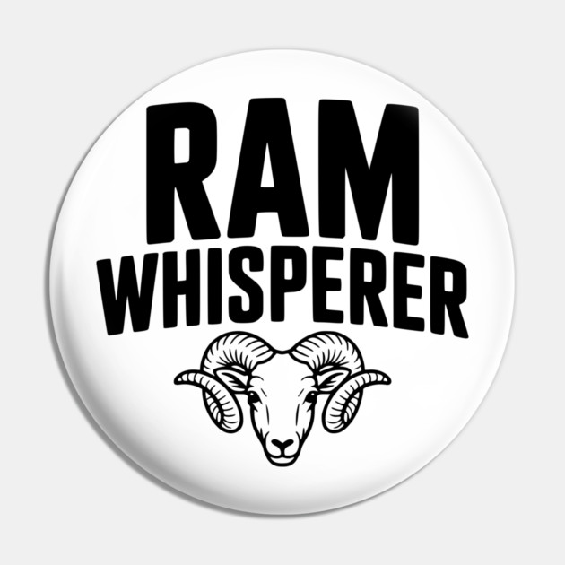 Ram Whisperer Pin by Frank Ring