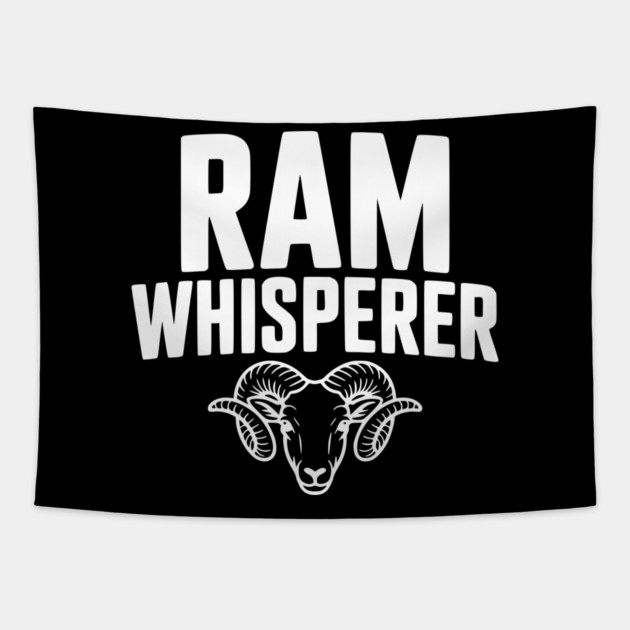 Ram Whisperer Tapestry by Frank Ring