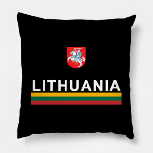 Lithuania Sports Lithuanian Flag Emblem Pillow