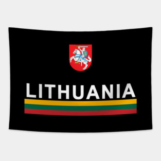 Lithuania Sports Lithuanian Flag Emblem Tapestry