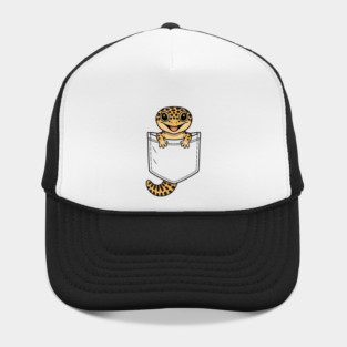 Cute Leopard Gecko Pocket,  Funny Reptile Lizard Owner Gifts for Men, Women, Kids | Awesome Birthday Holiday Gift Hat