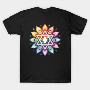 Jewish Gay Pride Rainbow LGBT Hebrew Passover Jewish T-Shirt