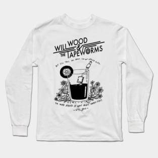 Experimental Avant Pop Chaos Will Wood and The Tapeworms Long Sleeve T-Shirt