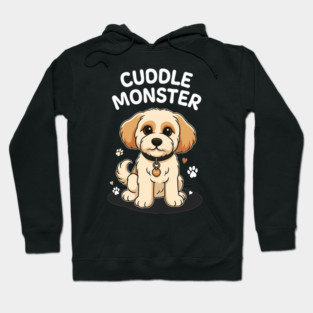 Cuddle Monster – Cute Cavachon / Cavapoo Style Cartoon Dog Design Hoodie