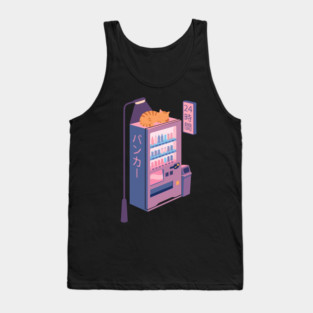 Neon Neko Vending Machine Nights Tank Top