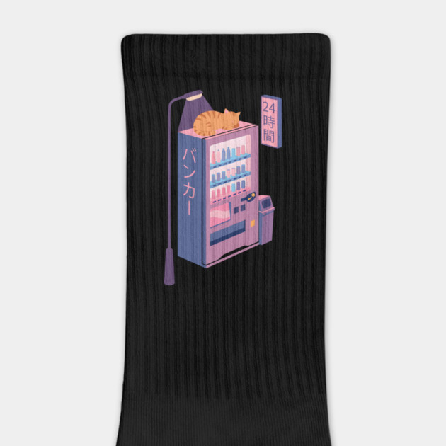 Neon Neko Vending Machine Nights by Designed By Marty