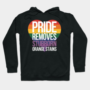 Funny Pride Removes Nasty Orange Stains LGBT Hoodie