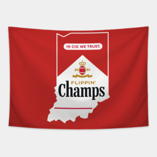 The Hoosiers Are Flippin’ Champs In Cig We Trust Tapestry