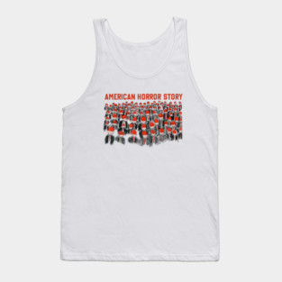 America Horror Story, Funny Trump President USA Flag Tank Top