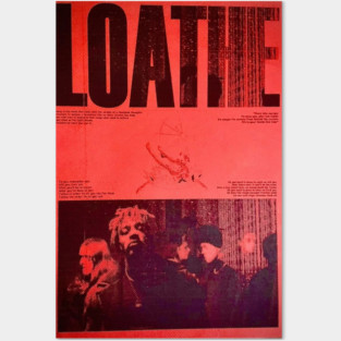 Loathe Band Red Poster Posters and Art