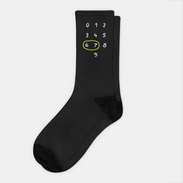 67 Socks by Creatifly Graphic Tees