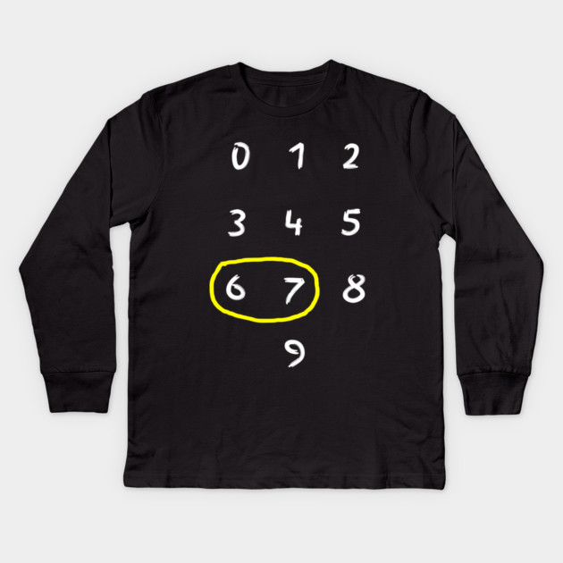 67 Kids Long Sleeve T-Shirt by Creatifly Graphic Tees