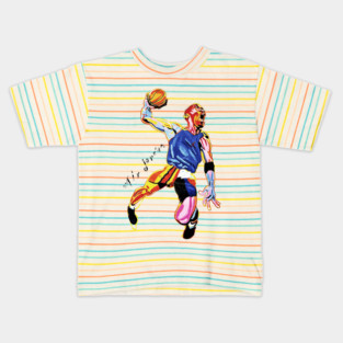 90s Jordan Basketball Look Classic Kids T-Shirt