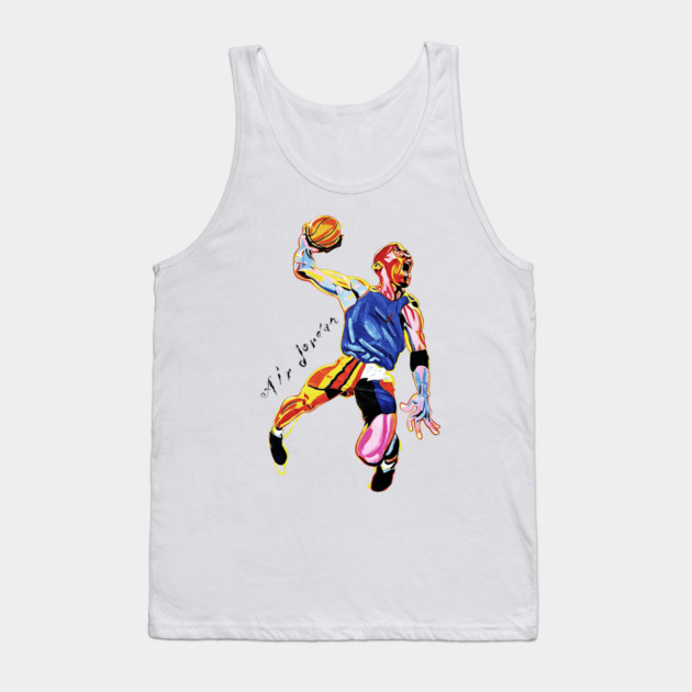 90s Jordan Basketball Look Classic Tank Top by nicklower
