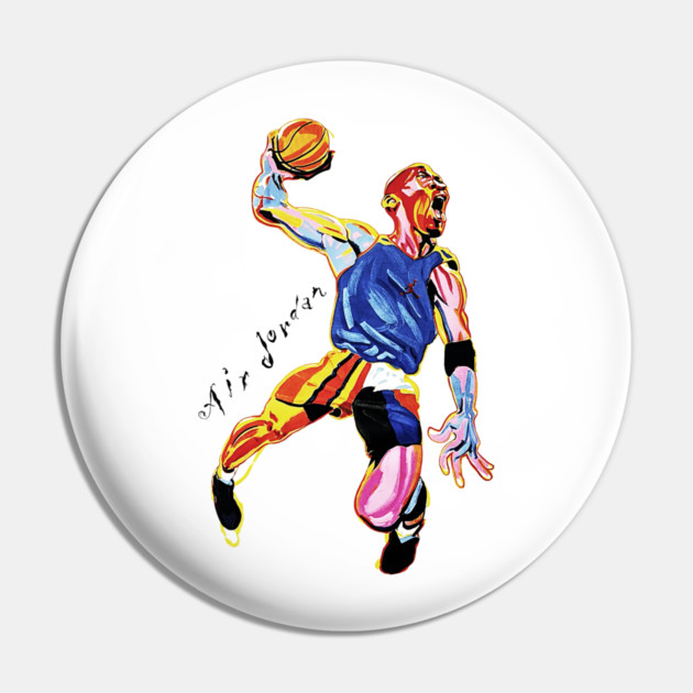 90s Jordan Basketball Look Classic Pin by nicklower