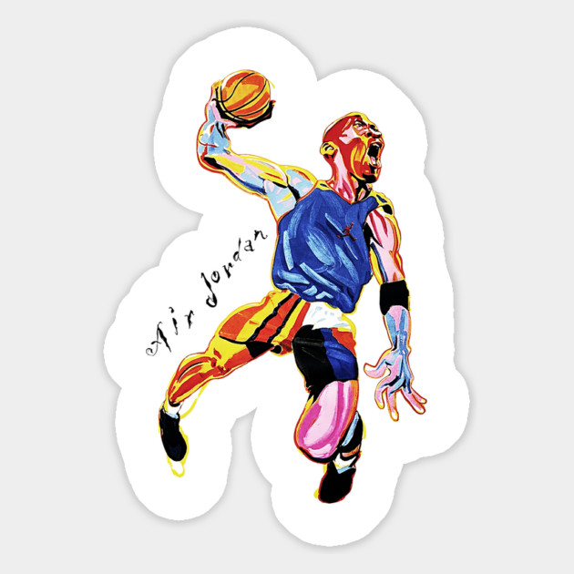 90s Jordan Basketball Look Classic Magnet by nicklower