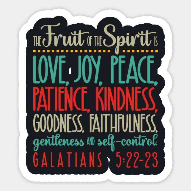 The Fruit Of The Spirit Sticker by Charles's Store 8