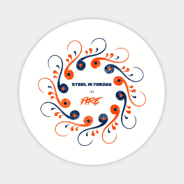 Steel is Forged Magnet by Jerry