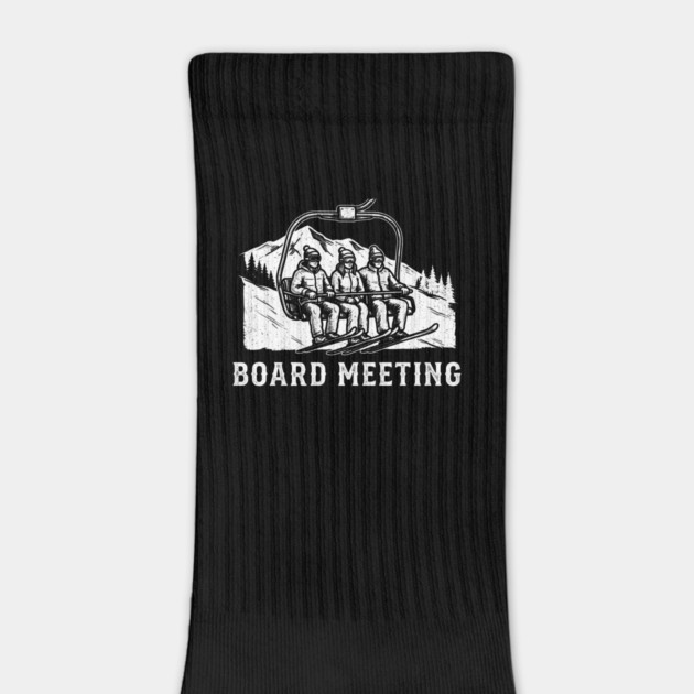 Board Meeting Ski Lift Winter Humor by ArtistTee ⭐⭐⭐⭐⭐