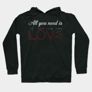 All You Need Is Love Math Lover Funny Hoodie