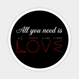 All You Need Is Love Math Lover Funny Magnet