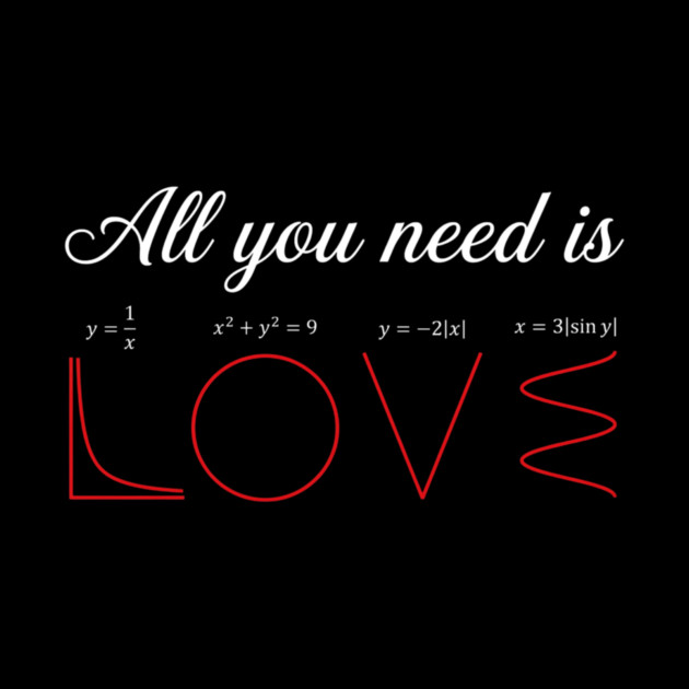 All You Need Is Love Math Lover Funny by ArtistTee ⭐⭐⭐⭐⭐