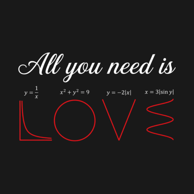 All You Need Is Love Math Lover Funny by ArtistTee ⭐⭐⭐⭐⭐