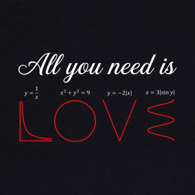 All You Need Is Love Math Lover Funny by ArtistTee ⭐⭐⭐⭐⭐