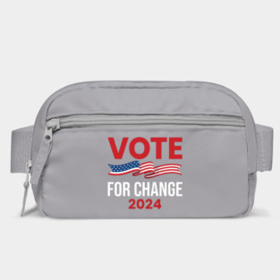 Vote For Change 2024 Political American Flag Bag